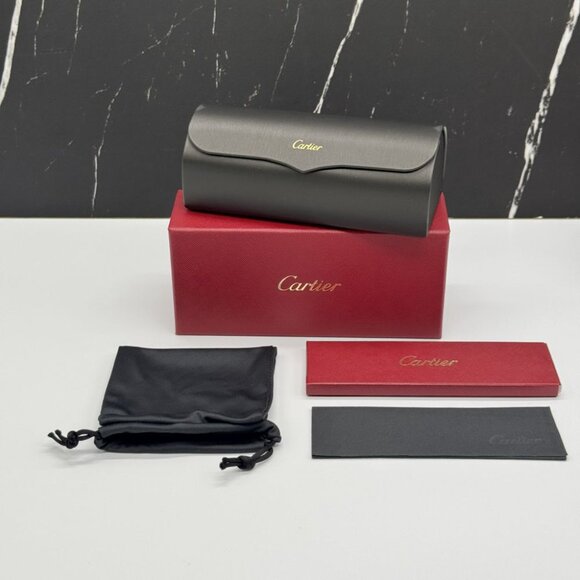 NEW CARTIER CT0064S 002 WOMEN HAVANA GOLD ROUND SUNGLASSES CARTIER CT0064S